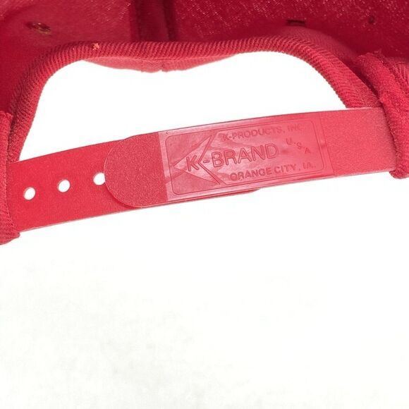 Vintage K-Brand DS Dairyland Seed Snapback Trucker Hat Red USA Made (H5) - Picture 8 of 11